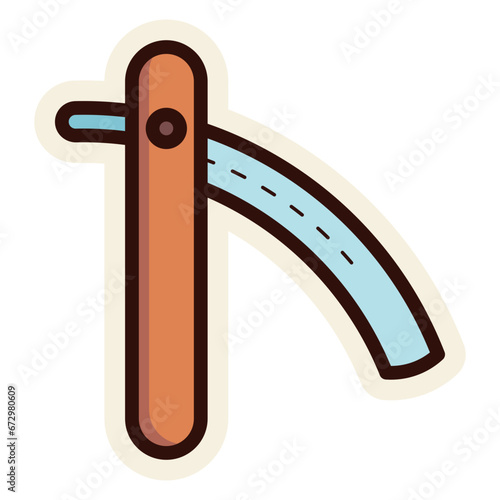 straight razor icon