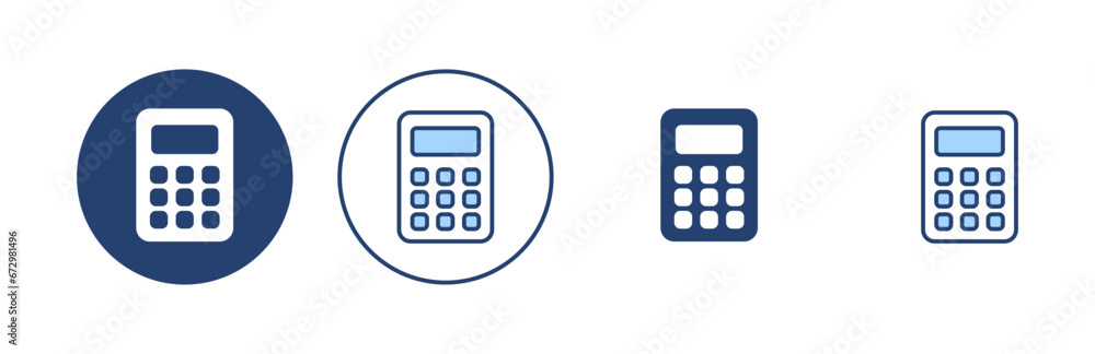 Calculator icon vector. Accounting calculator sign and symbol. Calculator icon vector. Accounting calculator sign and symbol.