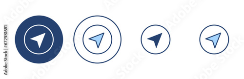 Photos Compass icon vector. arrow compass icon sign and symbol