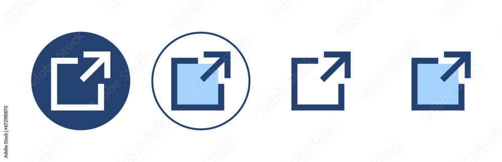 External link icon vector. link sign and symbol. hyperlink symbol External link icon vector. link sign and symbol. hyperlink symbol