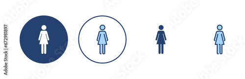 Female icon vector. woman sign and symbol
