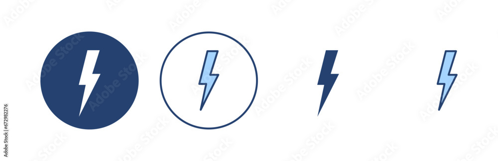 Lightning icon vector. electric sign and symbol. power icon. energy sign Lightning icon vector. electric sign and symbol. power icon. energy sign