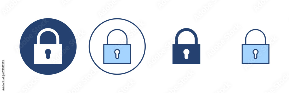 Lock icon vector. Padlock sign and symbol. Encryption icon. Security symbol Lock icon vector. Padlock sign and symbol. Encryption icon. Security symbol