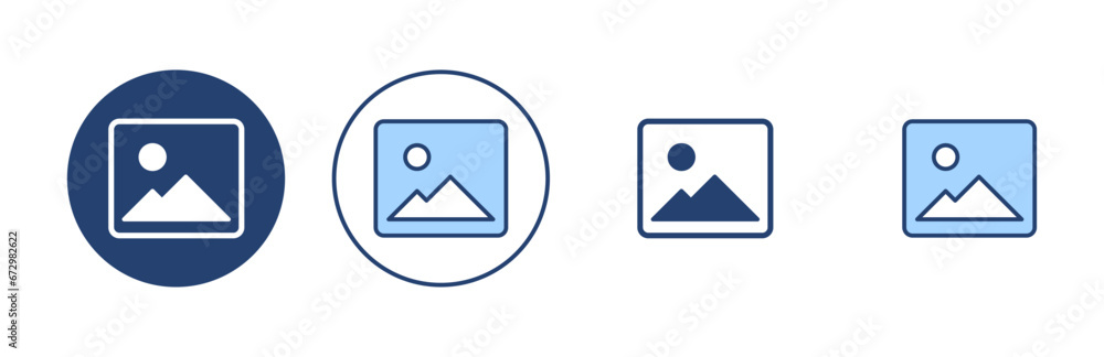 Picture icon vector. photo gallery sign and symbol. image icon Picture icon vector. photo gallery sign and symbol. image icon