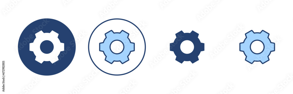 Setting icon vector. Cog sign and symbol. Gear Sign Setting icon vector. Cog sign and symbol. Gear Sign