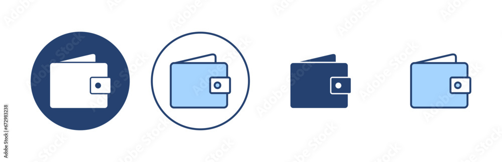 Wallet icon vector. wallet sign and symbol Wallet icon vector. wallet sign and symbol