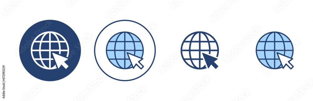 Web icon vector. go to web sign and symbol. web click icon. Global search icon Web icon vector. go to web sign and symbol. web click icon. Global search icon