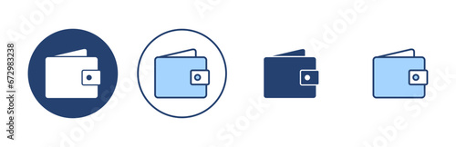 Wallet icon vector. wallet sign and symbol