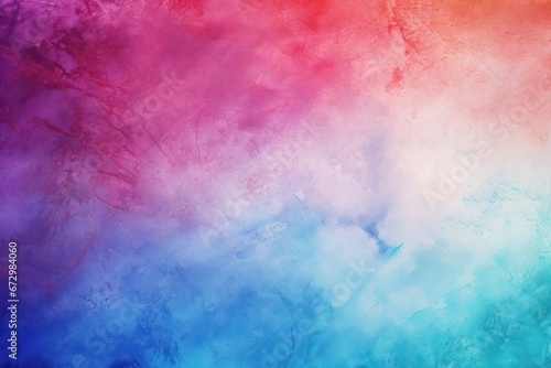 2 colors abstract watercolor background for design. Color gradient, purple and blue iridescent, bright, fun. Rough, grain, noise, grungy © Christiankhs