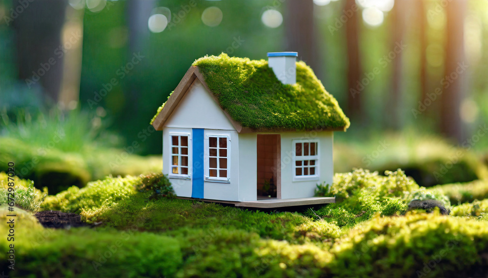 charming eco-friendly mini house nestled in a garden, adorned with windows and a welcoming door, symbolizing sustainable real estate investments blending with the beauty of nature in the warm sunlight charming eco-friendly mini house nestled in a garden, adorned with windows and a welcoming door, symbolizing sustainable real estate investments blending with the beauty of nature in the warm sunlight