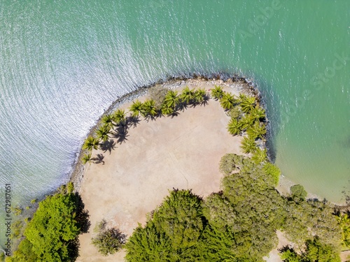 Birdseye view of Rex Smeal Park in Port Douglas Queensland Australia photo