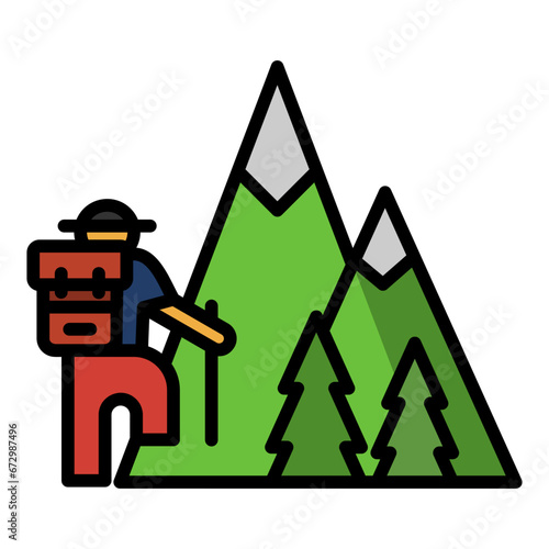 Hiking Icon