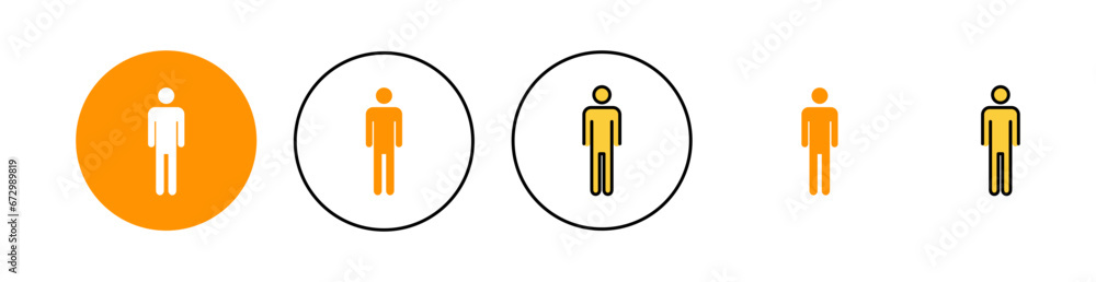Man icon set for web and mobile app. male sign and symbol. human symbol Man icon set for web and mobile app. male sign and symbol. human symbol