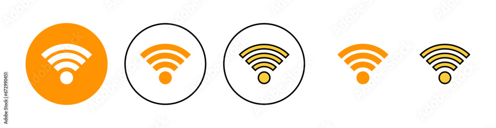 Wifi icon set for web and mobile app. signal sign and symbol. Wireless icon Wifi icon set for web and mobile app. signal sign and symbol. Wireless icon