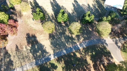 Flight above Joyner Park in Wake Forest, NC. photo