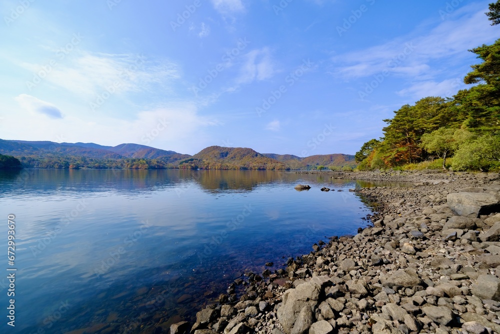 【福島】紅葉の桧原湖