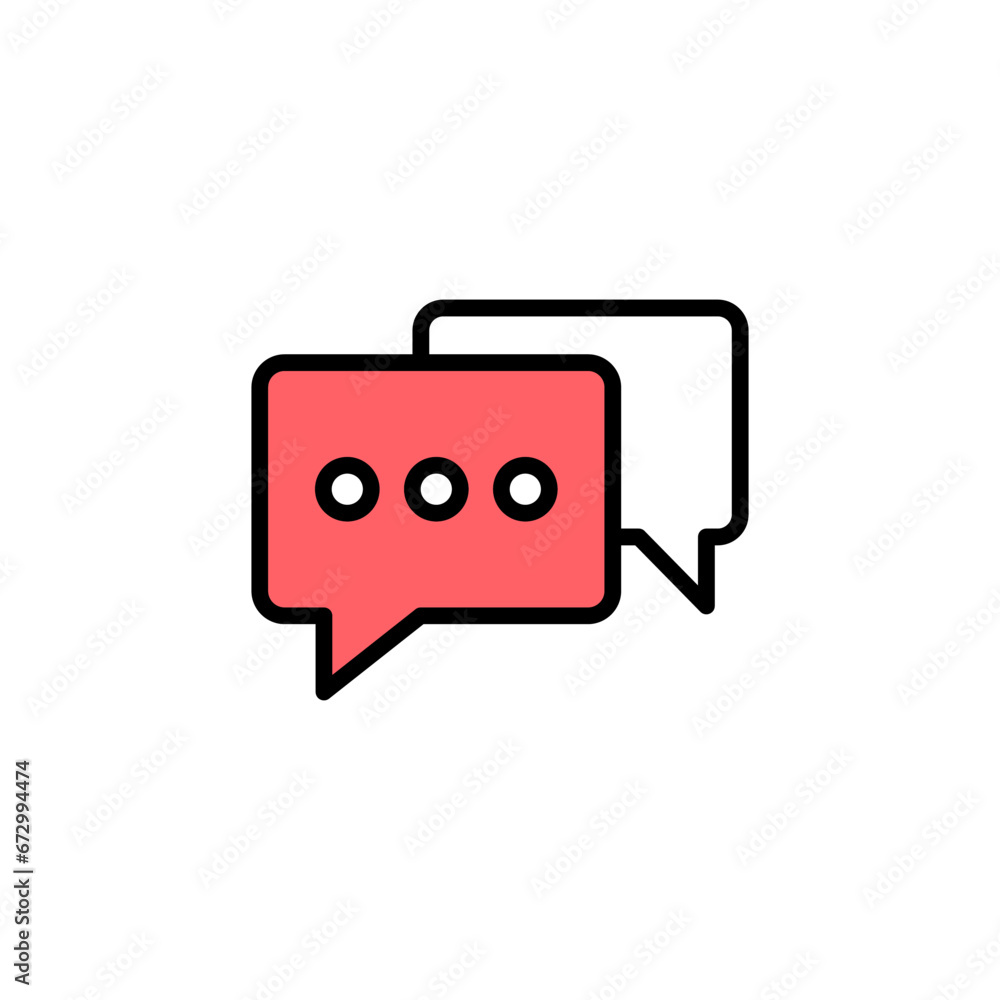 Chat icon set illustration. speech bubble sign and symbol. comment icon. message Chat icon set illustration. speech bubble sign and symbol. comment icon. message