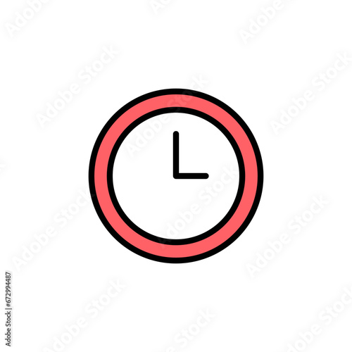 Clock icon set illustration. Time sign and symbol. watch icon