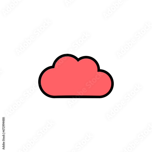 Cloud icon set illustration. cloud sign and symbol