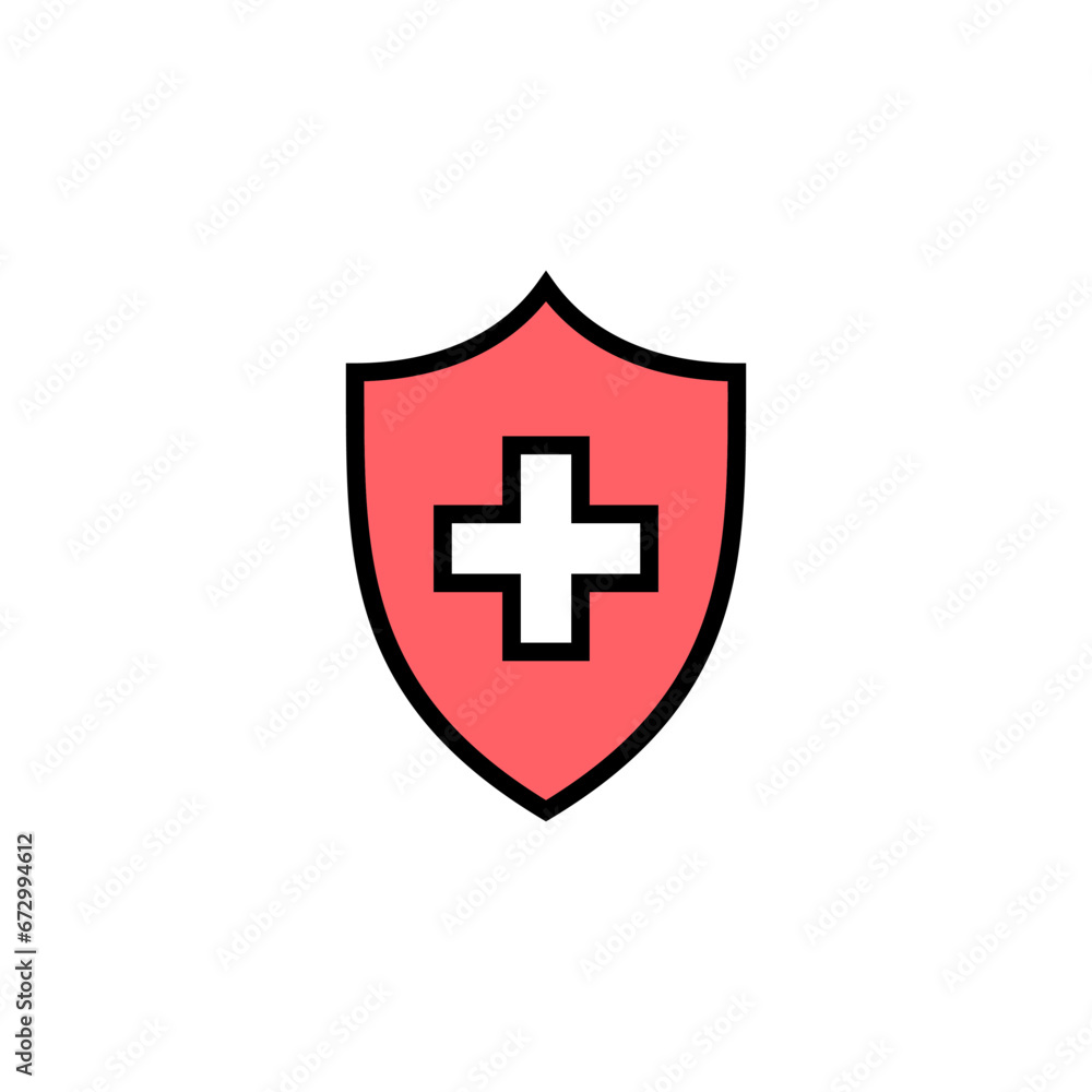 Health insurance icon set illustration. Insurance document sign and symbol Health insurance icon set illustration. Insurance document sign and symbol
