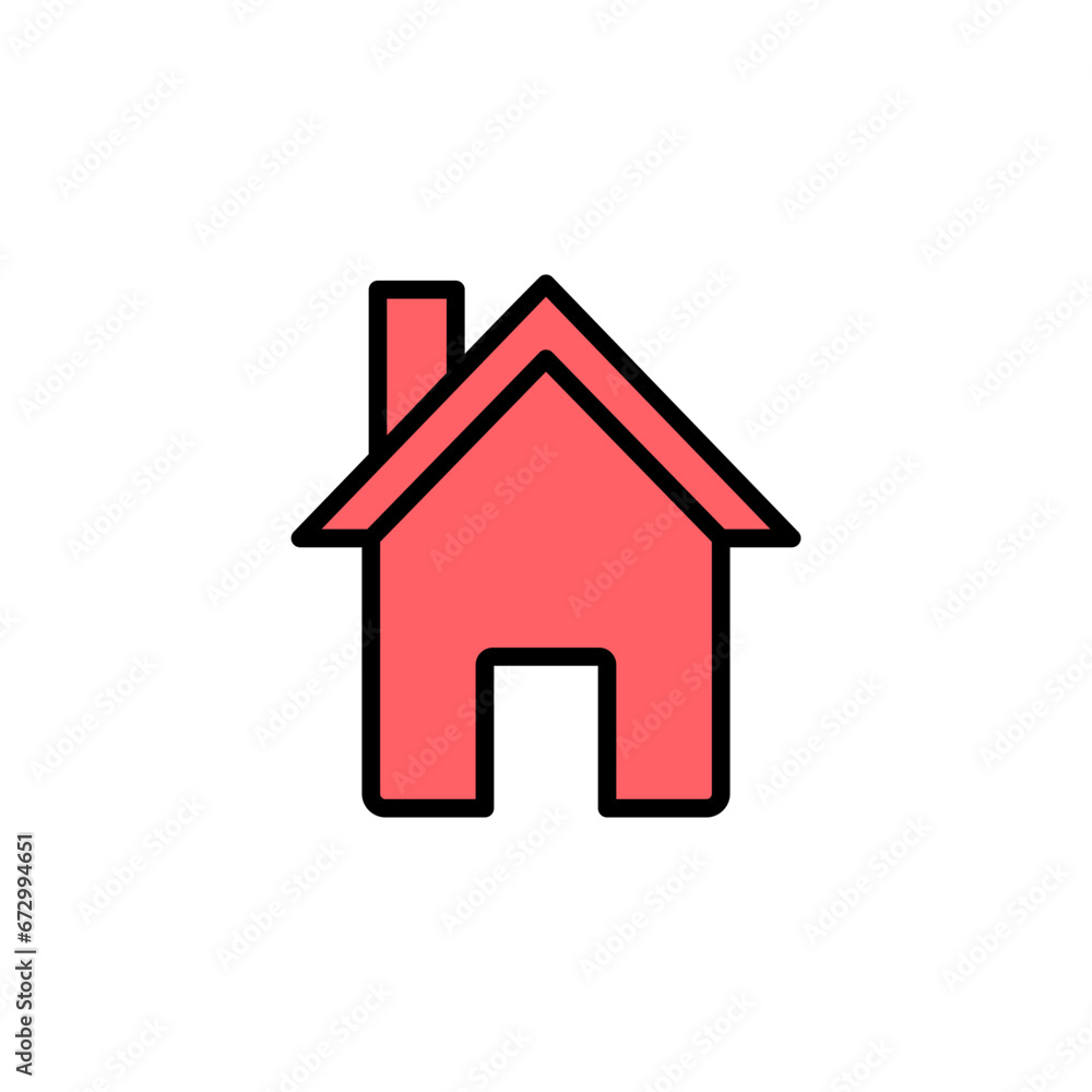 Home icon set illustration. House sign and symbol Home icon set illustration. House sign and symbol