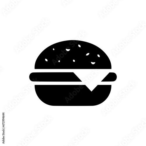 Burger hamburger logo icon design.