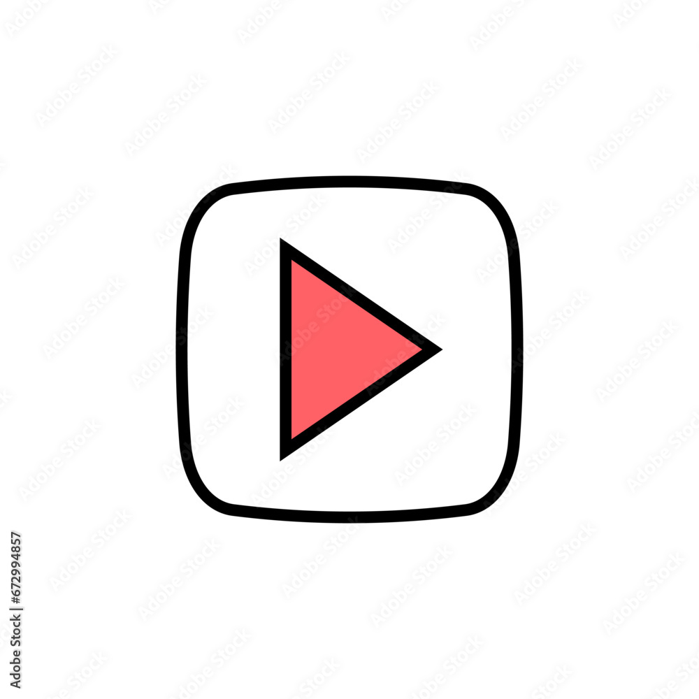 Play Icon set illustration. Play button sign and symbol Play Icon set illustration. Play button sign and symbol