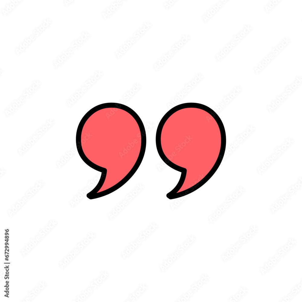 Quote icon set illustration. Quotation mark sign and symbol Quote icon set illustration. Quotation mark sign and symbol