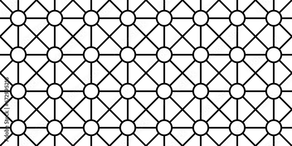 Fototapeta premium Luxury geometric pattern, seamless / tileable art deco pattern, png with transparent background. 8K