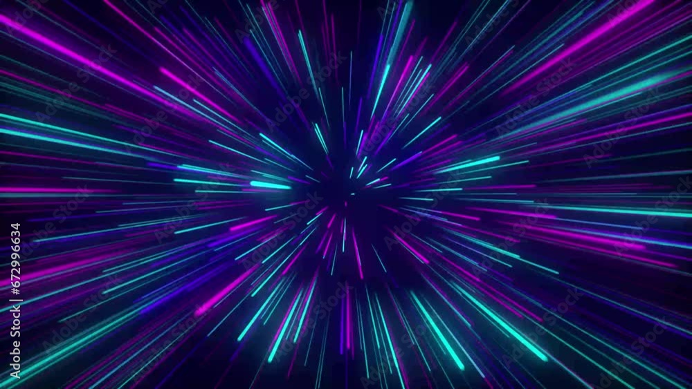 Neon starburst exploding from the center of a black screen for use as a background Neon starburst exploding from the center of a black screen for use as a background