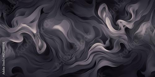 Gray fluid smoke abstract web background - generative ai