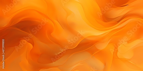 Orange fluid smoke abstract web background - generative ai