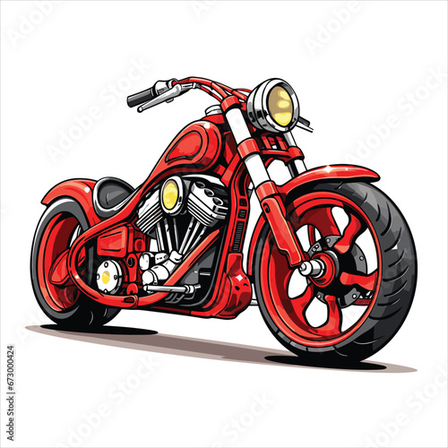 Illustration of motorcycle vector © RABBI