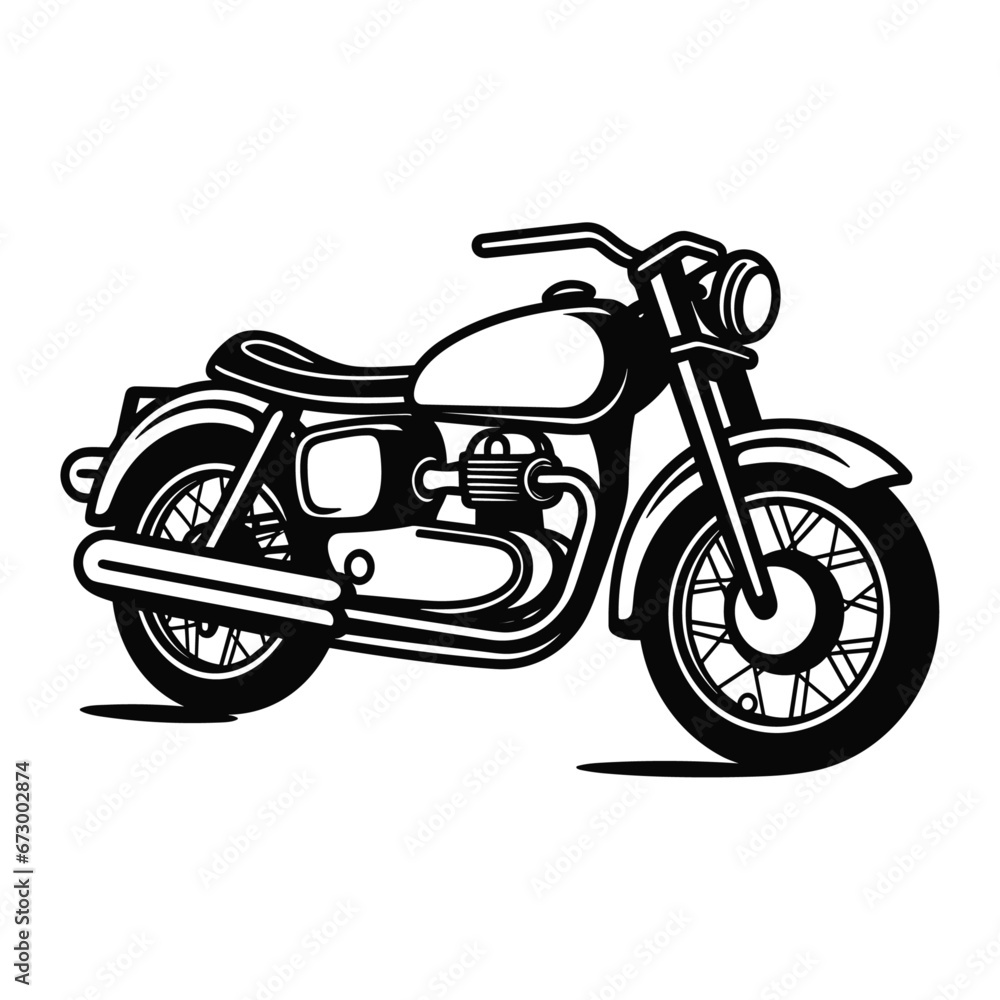 Fototapeta premium Vintage motorcycle concept