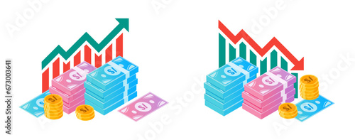 Peruvian Sol Money Fluctuation Illustrations