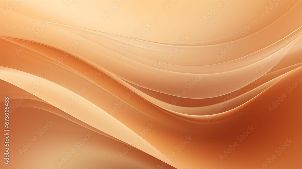 AI generated illustration of wavy patterns on an orange background AI generated illustration of wavy patterns on an orange background