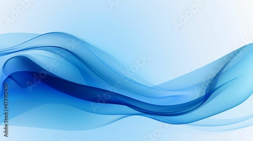 AI generated illustration of wavy patterns on a blue background