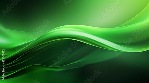 AI generated illustration of wavy patterns on a green background