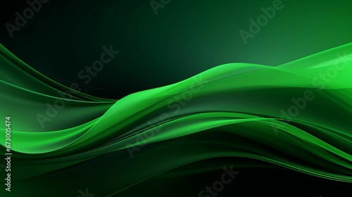 AI generated illustration of wavy patterns on a green background