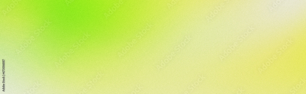 Obraz premium lime green yellow , background template grainy noise grungy spray texture color gradient rough abstract retro vibe , empty space shine bright light and glow