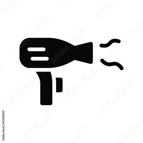Hair dryer vector icon