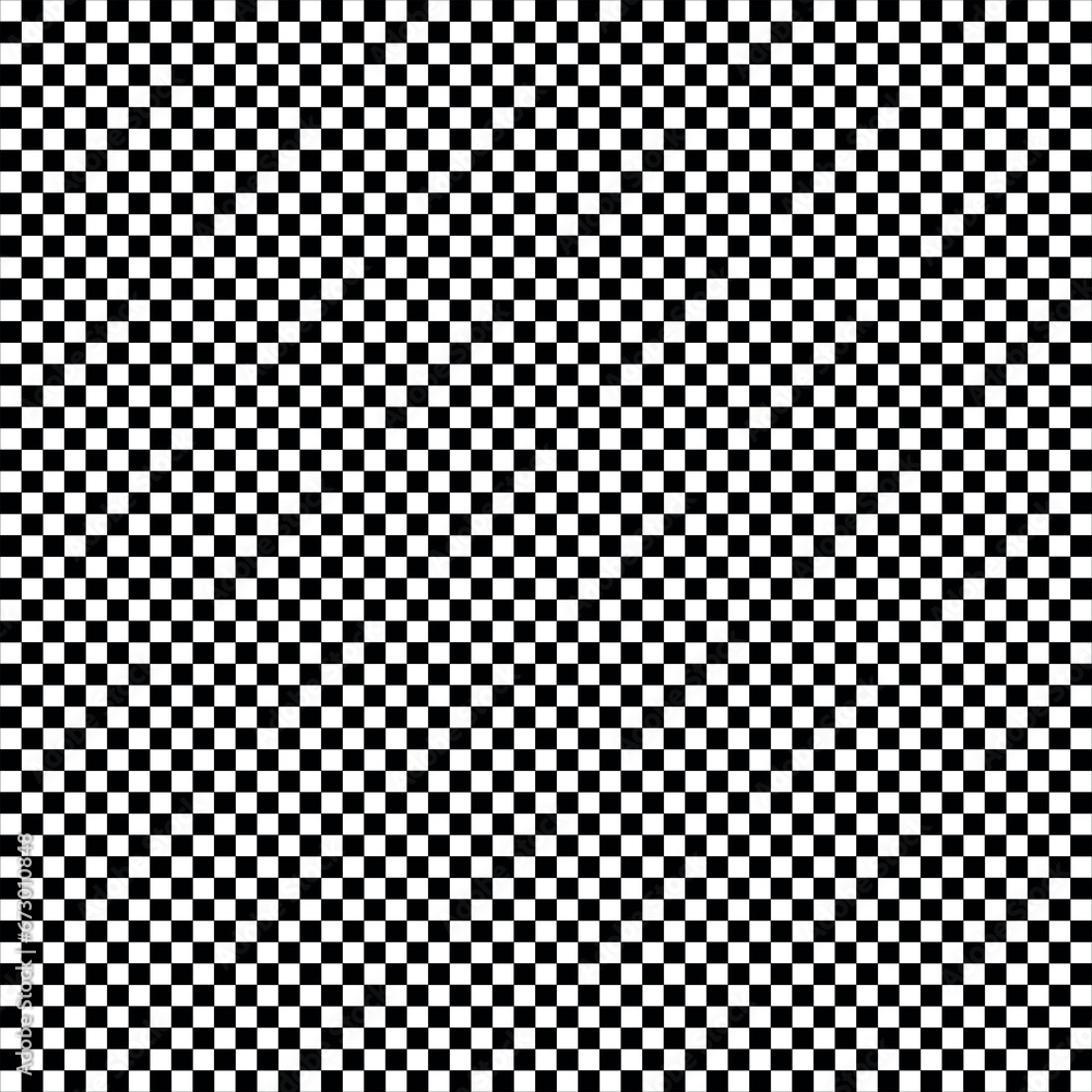 Modern seamless chess board pattern black and white squares vector illustration.
