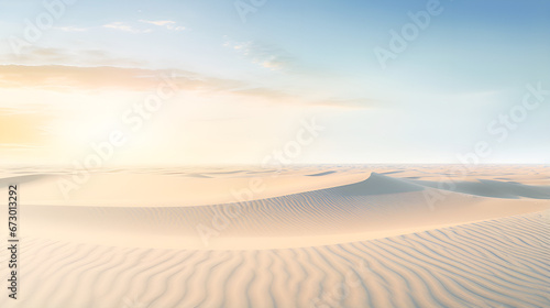 Endless Beauty: Desert Dune Cliff,sand dunes in the desert,AI Generative 