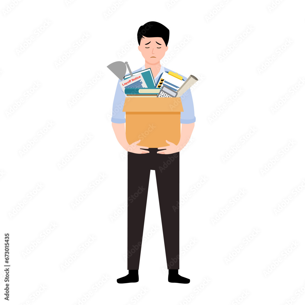 an occasion when a company stops employing someone, sometimes temporarily, because the company does not have enough money or enough work. an occasion when a company stops employing someone, sometimes temporarily, because the company does not have enough money or enough work.