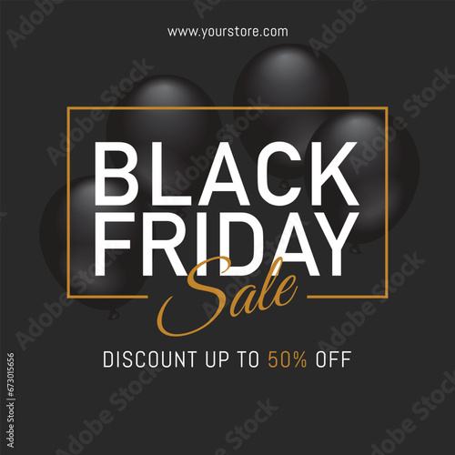 Black friday super sale banner design 