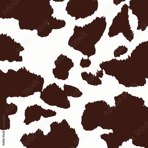 Brown Cow skin texture vector seamless pattern fabric textile design