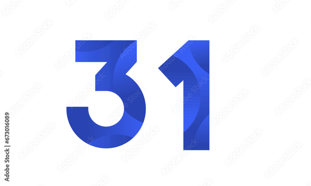 Blue Beach Number Modern Business Logo Blue Beach Number Modern Business Logo