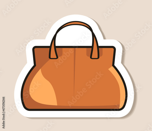 handbag sticker fashion brands clothes and accessories outlet season big sale special offer promotion discount