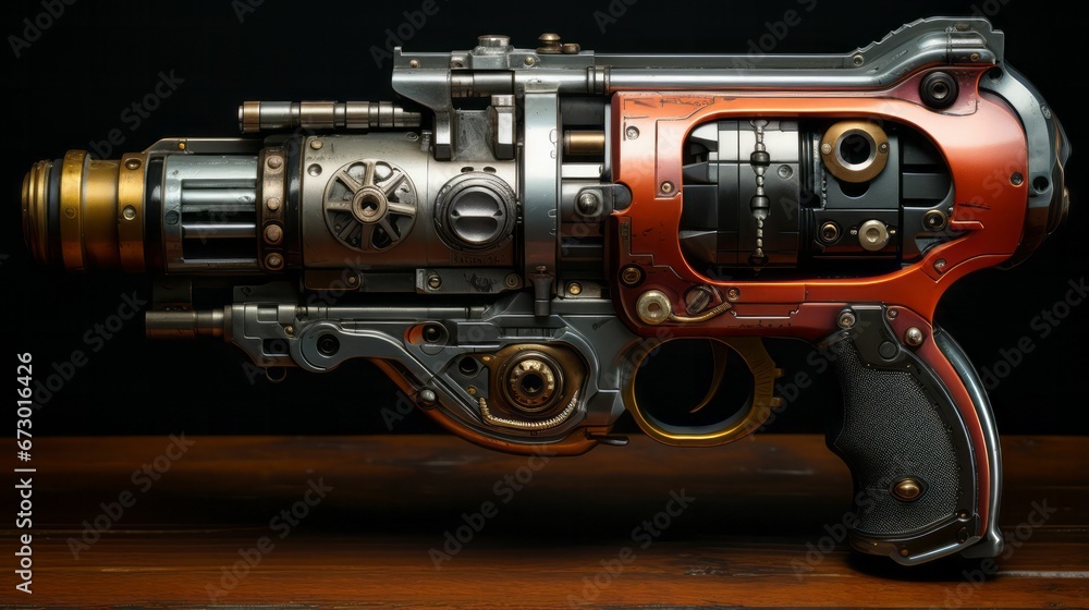 AI-generated illustration of a Sci-Fi Ray Gun AI-generated illustration of a Sci-Fi Ray Gun