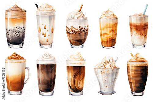 Coffee Types Set photo